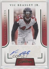2016 Panini Prime Signatures Green 5/10 Vic Beasley Jr #PS-VB Auto 0c6