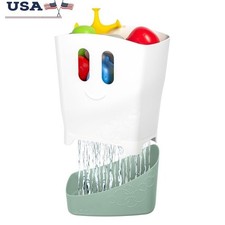 Bath Toy Storage Bin Fast Drying Toy Organizer Easy Cleanup Caddy Kids New