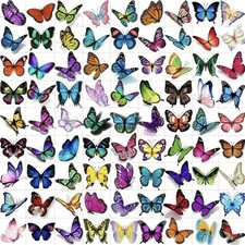 Set of 81 Waterproof Temporary Tattoo Stickers Butterfly Arm  Body Art