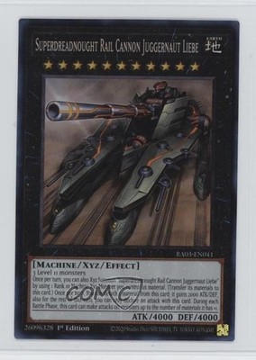 Superdreadnought Rail Cannon Juggernaut Liebe 1st Ed. Collector's Rare