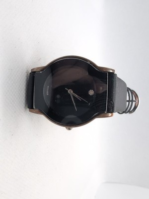 Bijoux Terner - K-587 - Black/Gold Watch Leather Band New Battery