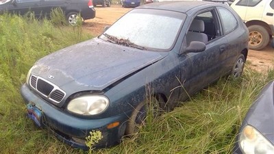Driver Left Front Door Glass Hatchback 3 Door Fits 98-02 LANOS 212845