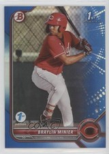 2022 Bowman 1st Edition Blue Foil 140/150 Braylin Minier #BPPF-93 vv7