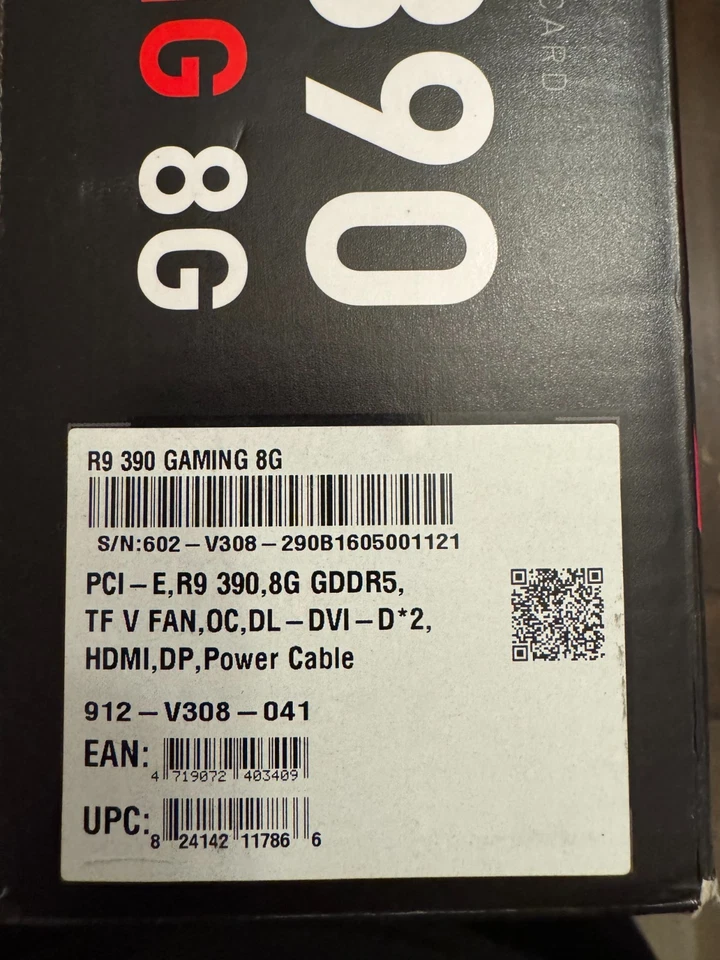 MSI R9 390 Gaming 8GB GDDR5 - 912-V308-041 - USED WITH BOX - - Image 3 of 4