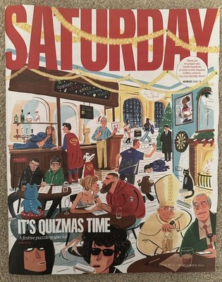 Saturday The Guardian Magazine 20th December 2025 20/12/25 Christmas Quizzes