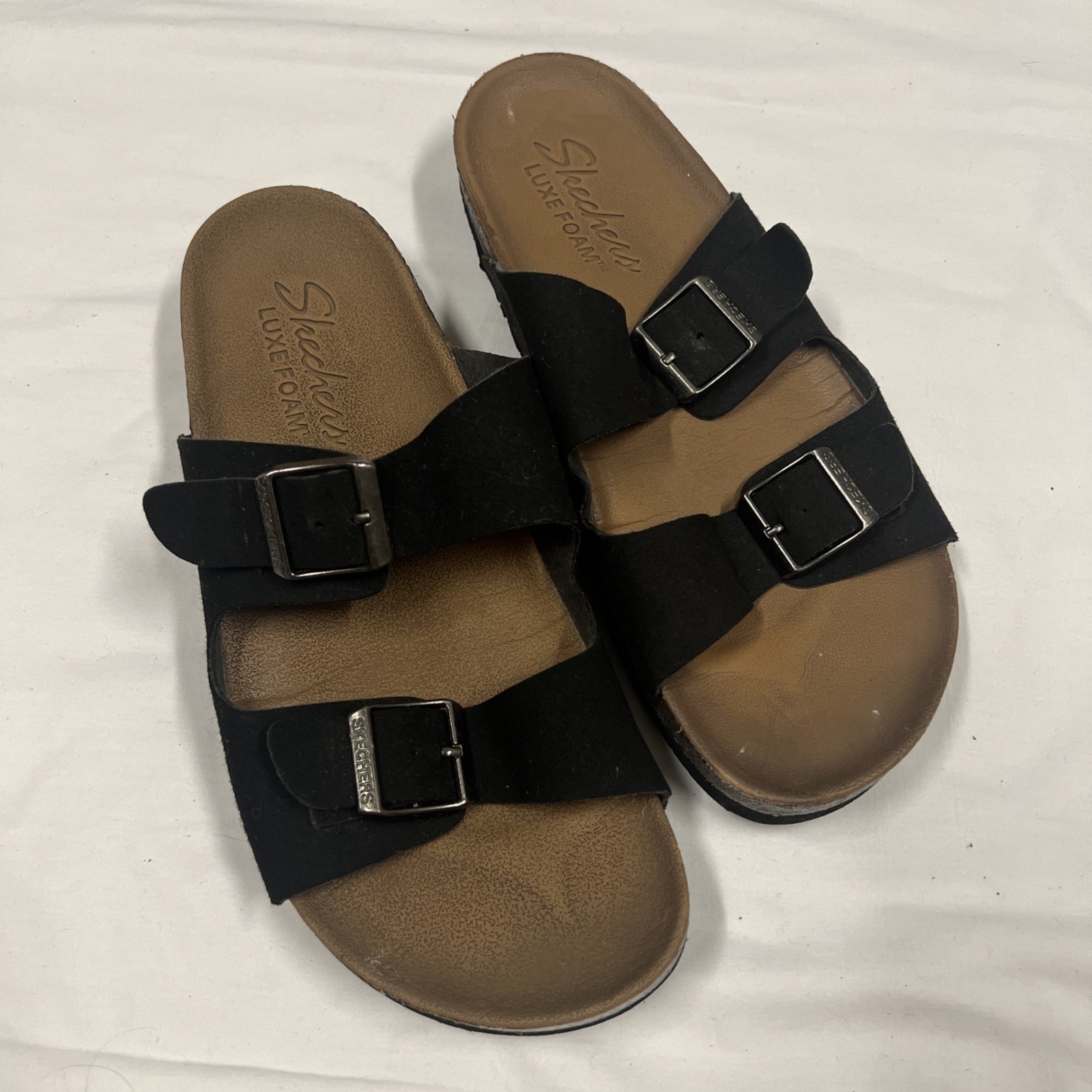 Women's Skechers Granola Two-Strap Slides - US Size 8