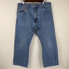 Levis 517 Bootcut Jeans Mens 34x26 Medium Wash WaterLess Denim Blue