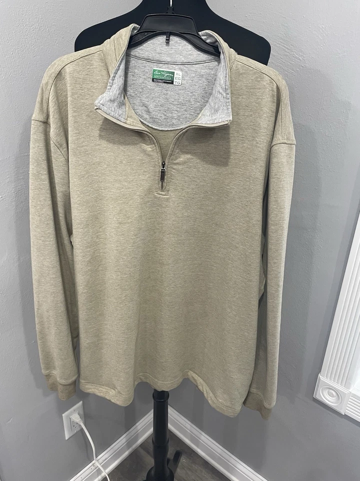 Ben Hogan Para Hombres XL Golf Pullover Sudadera Camisa 1/4 Cremallera Suave 100% Algodón Pima Foto 2 de 4