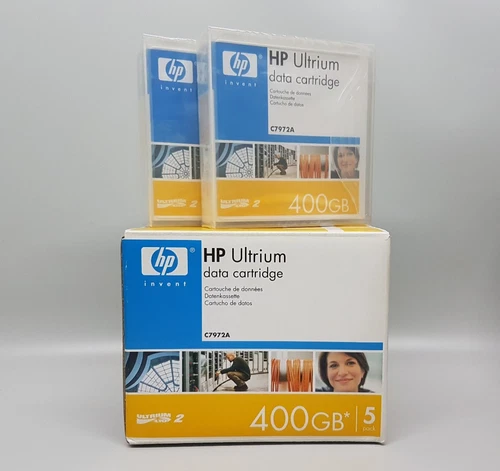 2 Stück HP Datenkassetten - C7972A Ultrium Data Cardridge - 400 GB - Neu sealed!