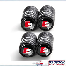 Metal Valve Stem Caps Audi S Line S1 S2 S3 S4 S5 S6 S7 S8 Sq2 Sq5 Sq7 Sq8 4 Pac