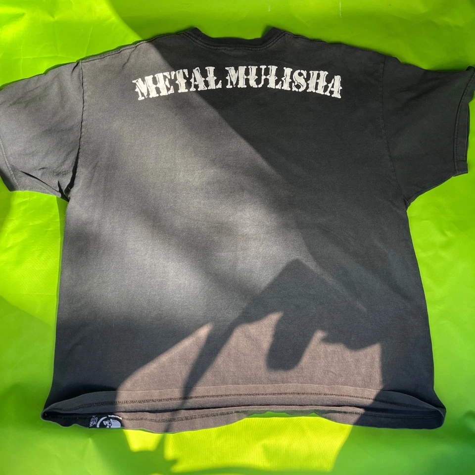 XXL Y2K Grunge Metal Mulisha Camiseta Hombres Negro Estampado Gráfico Calavera Manga Corta Foto 2 de 4