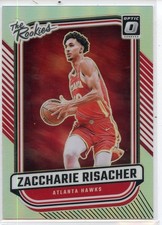 2024-25 Panini Donruss Optic Zaccharie Risacher #1 RC The Rookies Silver Holo