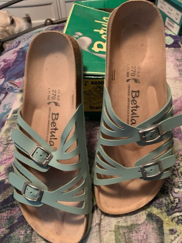 Birkenstock Betula Women's Sandals Soft Teal Size 11