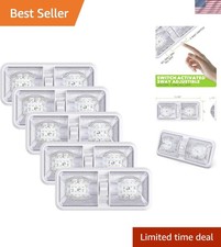 Universal Fit 5 Pack Led Dome Light Fixtures - Natural White 4000k Lighting
