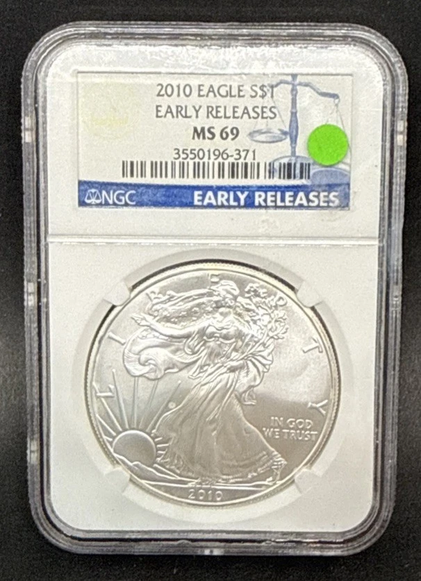American Eagle MS 69 Graded 2010 Silver Bullion Coins for sale | eBay