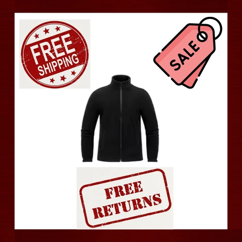 Best Men's Warm Fleece Jacket Full Zip Winter Outdoor Hiking Casual Coat - product listing photo