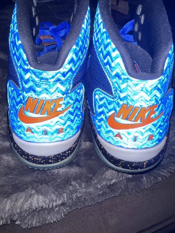 Zapatillas Nike Air Jordan Spike Forty Pe Para Hombre Talla 12 Azul Corbata Parte Superior Alta 807541-405 Foto 4 de 4