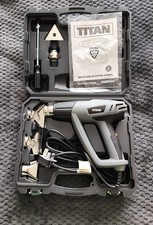 Titan TTB284HTG 2000W Heat Gun 240V - Open Box, Unused with Accessories
