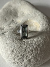 Vintage Silber 835' Ring mit  Prasiolith