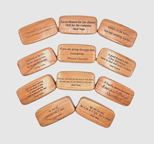 FINAL SALE OF THE YEAR  HAND CRAFTED WOOD SECRET QUOTE BOXES  FREE SHIPPING