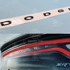 1 Set Rear Tailgate Letters For 2014-2024 Charger Trunk Lid Emblems Gloss Black