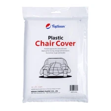 2Pack Heavy Duty Plastic Chair Cover,Furniture Living Room Chairs for Storage...