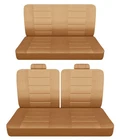 Fits 1969 to 1979 Chevy Nova 2 door Front 50-50 top and Rear bench seat covers