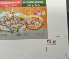 O) MÉXICO 2018, IMPERFORADO, ALIMENTOS GASTRONOMÍA MEXICANA, TRADICIONAL PREHISPÁNICA