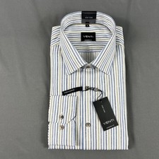 Venti Dress Shirt Button Down Easy Care Striped 43 17 Multicolor NWT MSRP 70