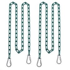 2 Swing Chains Heavy Duty (83") Fully Plastic Coated with 4 Free Quick Links ...