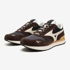 Zapatos de estilo de vida MIZUNO RB87 D1GA2352 26 marrón blanco mostaza ancho 2E