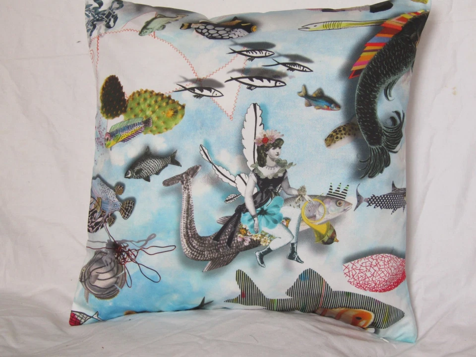 Designers Guild & Christian Lacroix fabric  Peche Miraculeuse Cushion Cover - Image 3 of 4