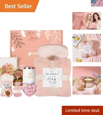 Cozy Self-Care Gift Basket for Women - Relaxing Spa Essentials Included