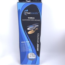 FootScientific Cavovarus Arches Type 3 High Arch Orthotic Insoles Mens 13-13.5