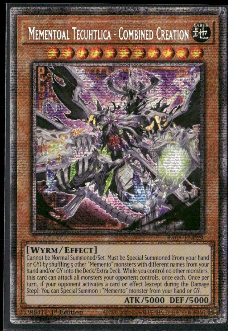 Mementoal Tecuhtlica-Combined Creation RA05-EN029 Rarity