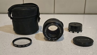 Asahi Pentax SMC Takumar 55mm f/1.8 M42 Auto/Manual MF Lens Caps Filters |TESTED