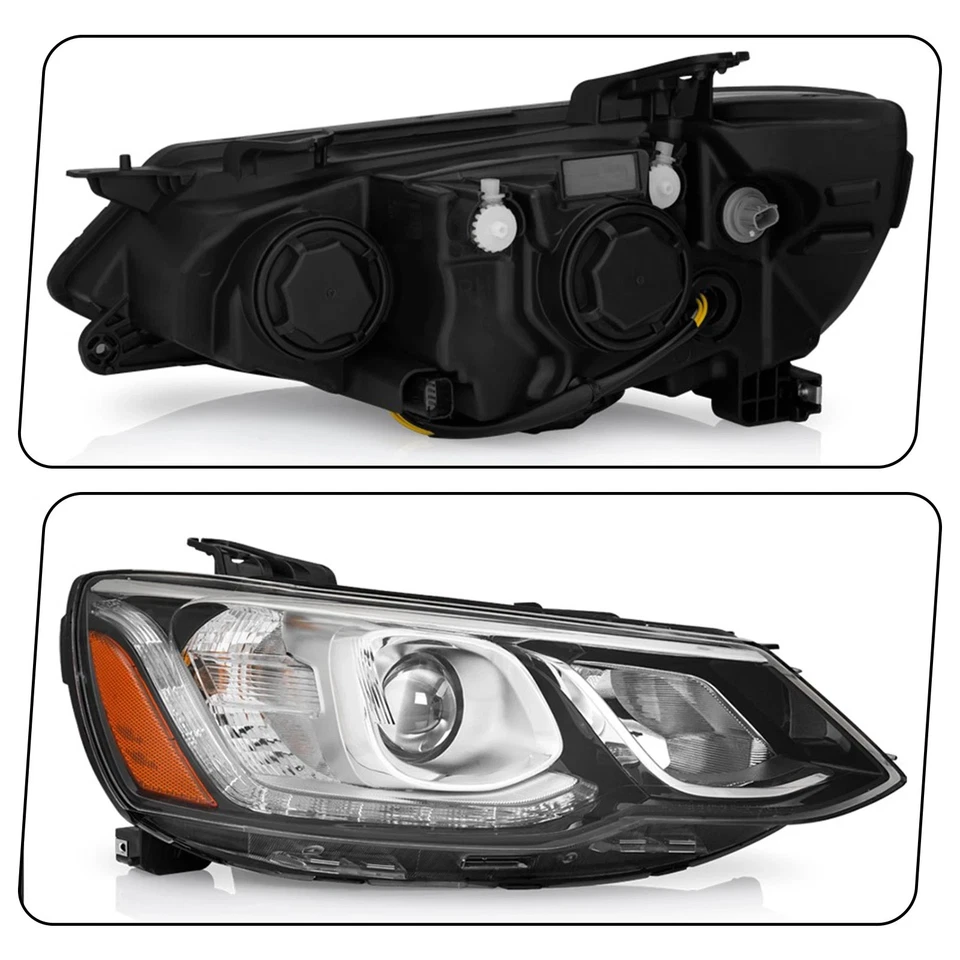 Halogen Projector Headlight For 2017-2020 Chevrolet Sonic W/Bulb Passenger Right - Imagem 3 de 4