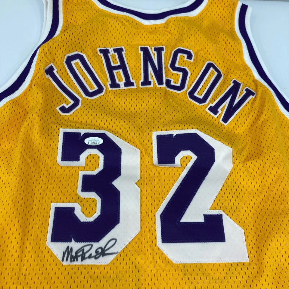 Magic Johnson Signed Pro Cut 1992-93 Los Angeles Lakers Jersey With JSA COA - Image 4 of 4