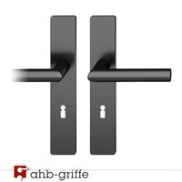 Fsb TüRgriff 1076 Langschild Asl® Schwarz Matt, äHnlich Ral 9005 Bb TüRdrüCker