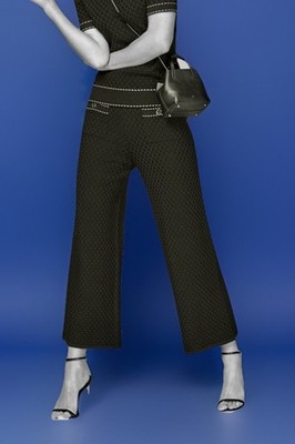 Carolina Herrera NWT Black  Knitted Wide Leg Pants
