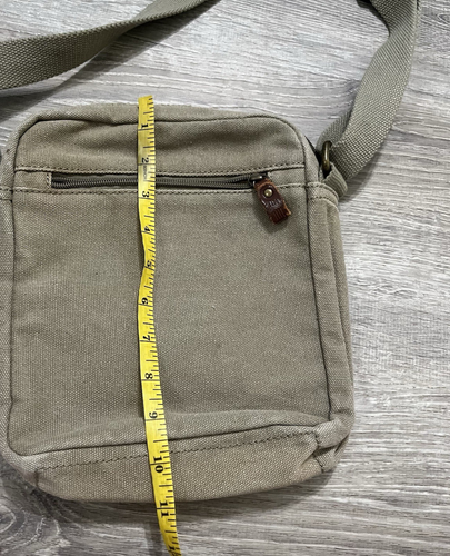 Troop London Canvas Leder Messenger Bag Umhängetasche - Bild 6 von 6