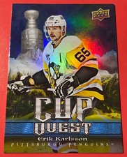 2025-26 Upper Deck Series 1 Erik Karlsson #CQ-5 Cup Quest Penguins