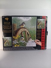 Plaid Paint By Number Paint Kit Meadows Edge Finch Birds Open Box See Pictures
