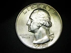 1943-D Washington Quarter! GEM BU UNC Great Luster! Spotless Seldom Seen!