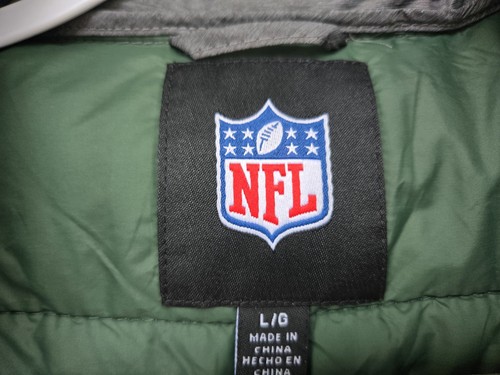 Chaleco acolchado Green Bay Packers NFL gris verde para hombre talla L bordado G-III NUEVO SIN ETIQUETAS - Imagen 6 de 16