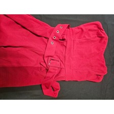 Bl she Red Strapless Wide-Leg Jumpsuit with Matching Grommet Belt Size M