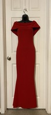 Red Off-The-Shoulder Mermaid Maxi Dress - Small - Fashion Nova