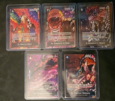 One Piece Five Elders (Alternate Art) OP13 Set English