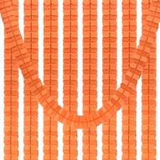 9.8ft Four-Leaf Garland, 9 Pack Tissue Paper Hanging Flower, Orange