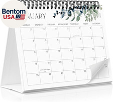Aesthetic Desk Calendar 2026-2027 - Runs from January 2026 until July 2027 - Bea